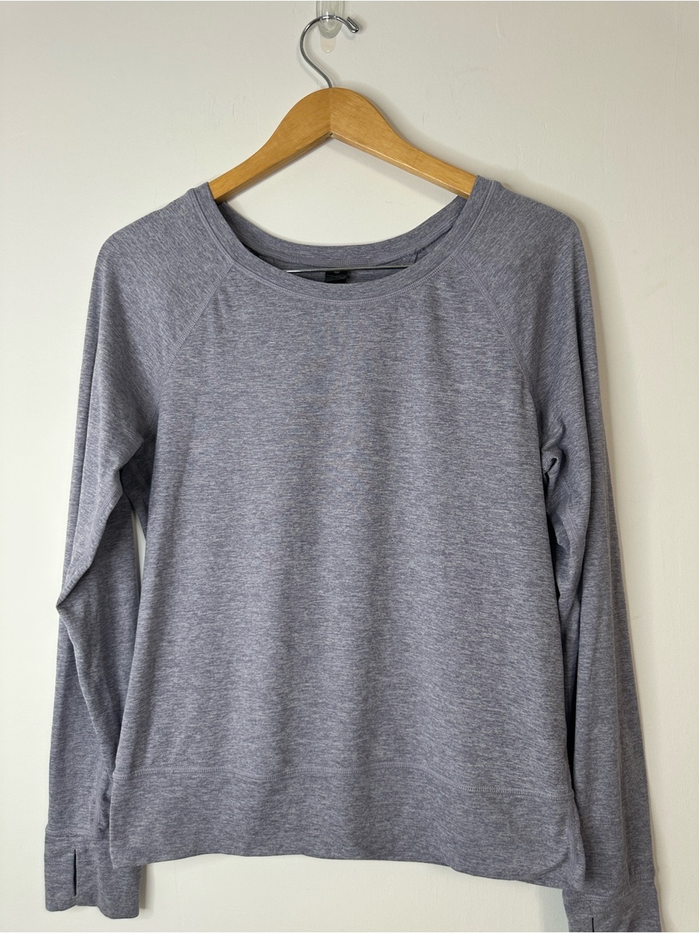 Yogalicious Light Heather Lilac Long-Sleeve Crew Sweatshirt